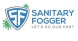 SF SANITARY FOGGER LET'S DO OUR PART logo