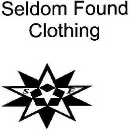 SF SELDOM FOUND CLOTHING logo