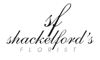 SF SHACKELFORD'S FLORIST logo