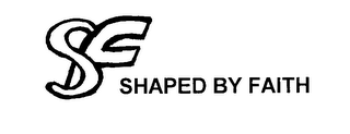 SF SHAPED BY FAITH logo