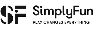 SF SIMPLYFUN PLAY CHANGES EVERYTHING logo