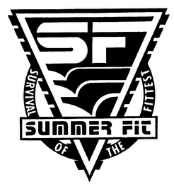 SF SUMMER FIT SURVIVAL OF THE FITTEST logo