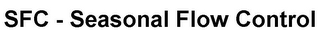 SFC - SEASONAL FLOW CONTROL logo