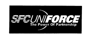 SFC UNIFORCE THE POWER OF PARTNERSHIP logo