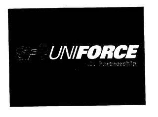 SFC UNIFORCE THE POWER OF PARTNERSHIP logo
