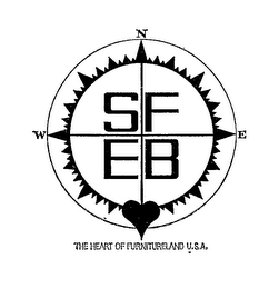 SFEB THE HEART OF FURNITURELAND U.S.A. logo