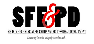 SFE&PD SOCIETY FOR FINANCIAL EDUCATION AND PROFESSIONAL DEVELOPMENT ENHANCING FINANCIAL AND PROFESSIONAL GROWTH... logo