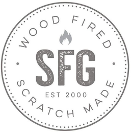 SFG WOOD FIRED SCRATCH MADE EST 2000 logo
