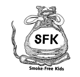 SFK SMOKE-FREE KIDS logo