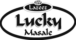 SFP LAZEEZ LUCKY MASALE logo