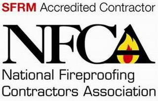 SFRM ACCREDITED CONTRACTOR NFCA NATIONAL FIREPROOFING CONTRACTORS ASSOCIATION logo