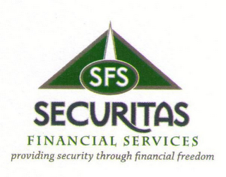 SFS SECURITAS FINANCIAL SERVICES PROVIDING SECURITY THROUGH FINANCIAL FREEDOM logo