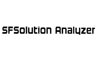 SFSOLUTION ANALYZER logo