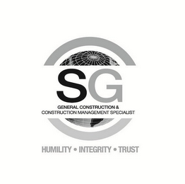 SG GENERAL CONSTRUCTION & CONSTRUCTION MANAGEMENT SPECIALIST HUMILITY · INTEGRITY · TRUST logo