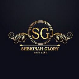 SG SHEKINAH GLORY HAIR CARE logo