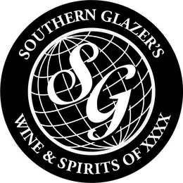 SG SOUTHERN GLAZER'S WINE & SPIRITS OF XXXX logo