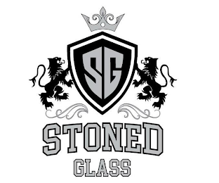 SG STONED GLASS logo