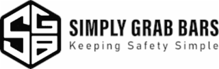 SGB SIMPLY GRAB BARS KEEPING SAFETY SIMPLE logo