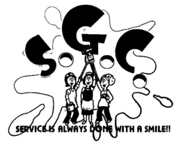 S.G.C. SERVICE IS ALWAYS DONE WITH A SMILE!! logo