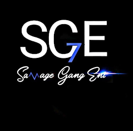 SGE SAVAGE GANG ENT logo
