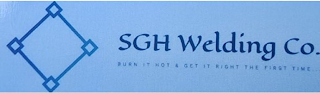 SGH WELDING CO. BURN IT HOT & GET IT RIGHT THE FIRST TIME logo