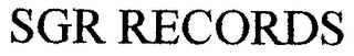 SGR RECORDS logo
