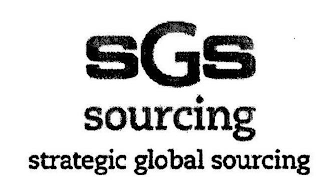 SGS SOURCING STRATEGIC GLOBAL SOURCING logo