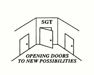 SGT OPENING DOORS TO NEW POSSIBILITIES logo