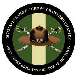SGTMAJ LELAND D. "CROW" CRAWFORD CHAPTER WEST COAST DRILL INSTRUCTOR ASSOCIATION logo