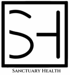 SH SANCTUARY HEALTH logo