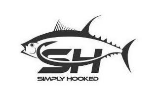 SH SIMPLY HOOKED logo