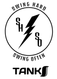 SH SO SWING HARD SWING OFTEN TANK S logo
