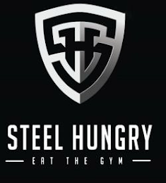 SH STEEL HUNGRY EAT THE GYM logo
