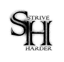 SH STRIVE HARDER logo