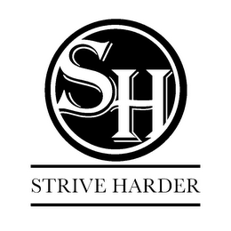 SH STRIVE HARDER logo