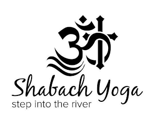 SHABACH YOGA STEP INTO THE RIVER logo