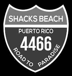 SHACKS BEACH PUERTO RICO 4466 ROAD TO PARADISE logo
