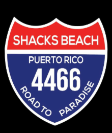 SHACKS BEACH PUERTO RICO 4466 ROAD TO PARADISE logo