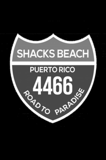 SHACKS BEACH PUERTO RICO 4466 ROAD TO PARADISE logo