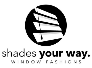 SHADES YOUR WAY. WINDOW FASHIONS logo