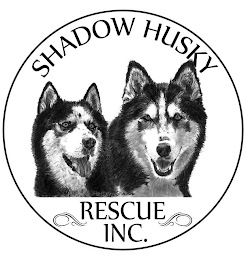 SHADOW HUSKY RESCUE INC. HARLEY & SHADOW logo