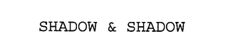 SHADOW & SHADOW logo