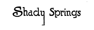 SHADY SPRINGS logo