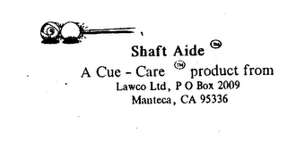 SHAFT AIDE A CUE-CARE logo