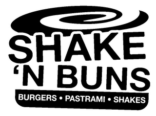 SHAKE 'N BUNS BURGERS · PASTRAMI · SHAKES logo