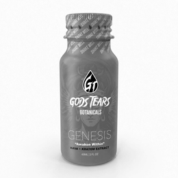 SHAKE WELL GT GODS TEARS BOTANICALS GENESIS "AWAKEN WITHIN" KAVA + KRATOM EXTRACT 60ML | 2 FL OZ logo