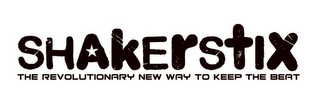 SHAKERSTIK THE REVOLUTIONARY NEW WAY TO KEEP THE BEAT logo