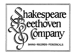SHAKESPEARE BEETHOVEN & COMPANY BOOKS RECORDS PERIODICALS logo