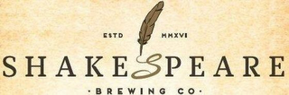 SHAKESPEARE · BREWING CO · ESTD MMXVI logo
