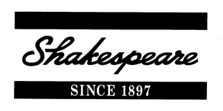 SHAKESPEARE SINCE 1897 logo